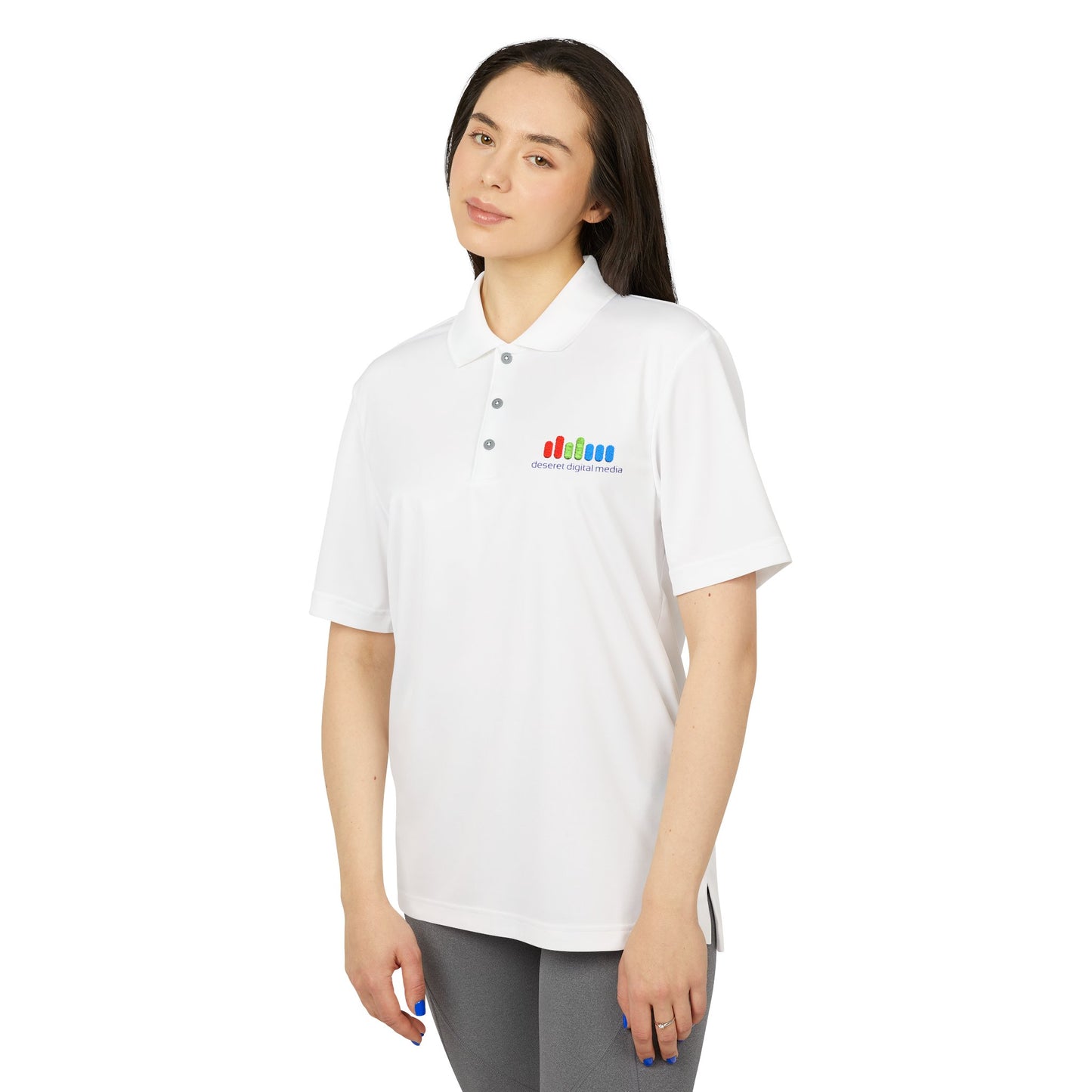 DDM adidas® Unisex Adidas Polo - White