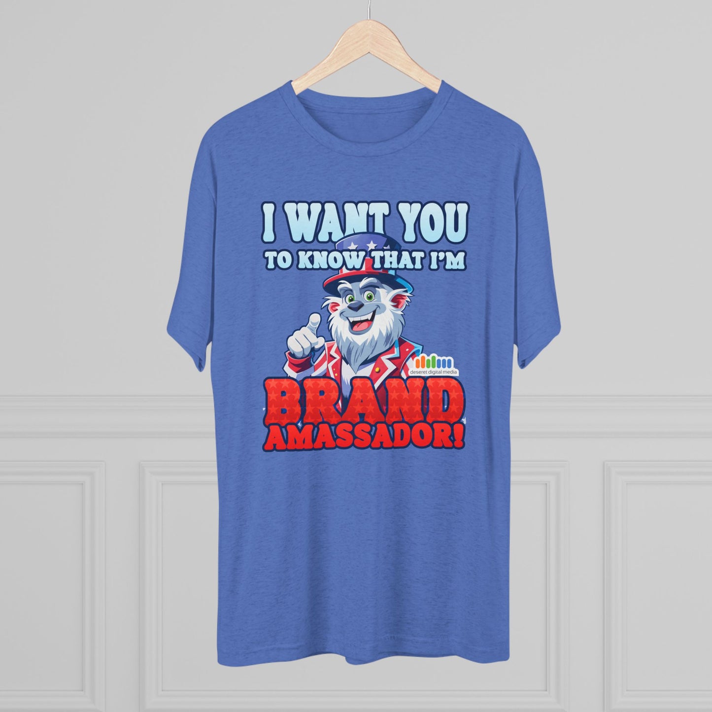 Brand Ambassador Unisex Tri-Blend Crew Tee - Uncle DDM Yeti “I Want You” Tee