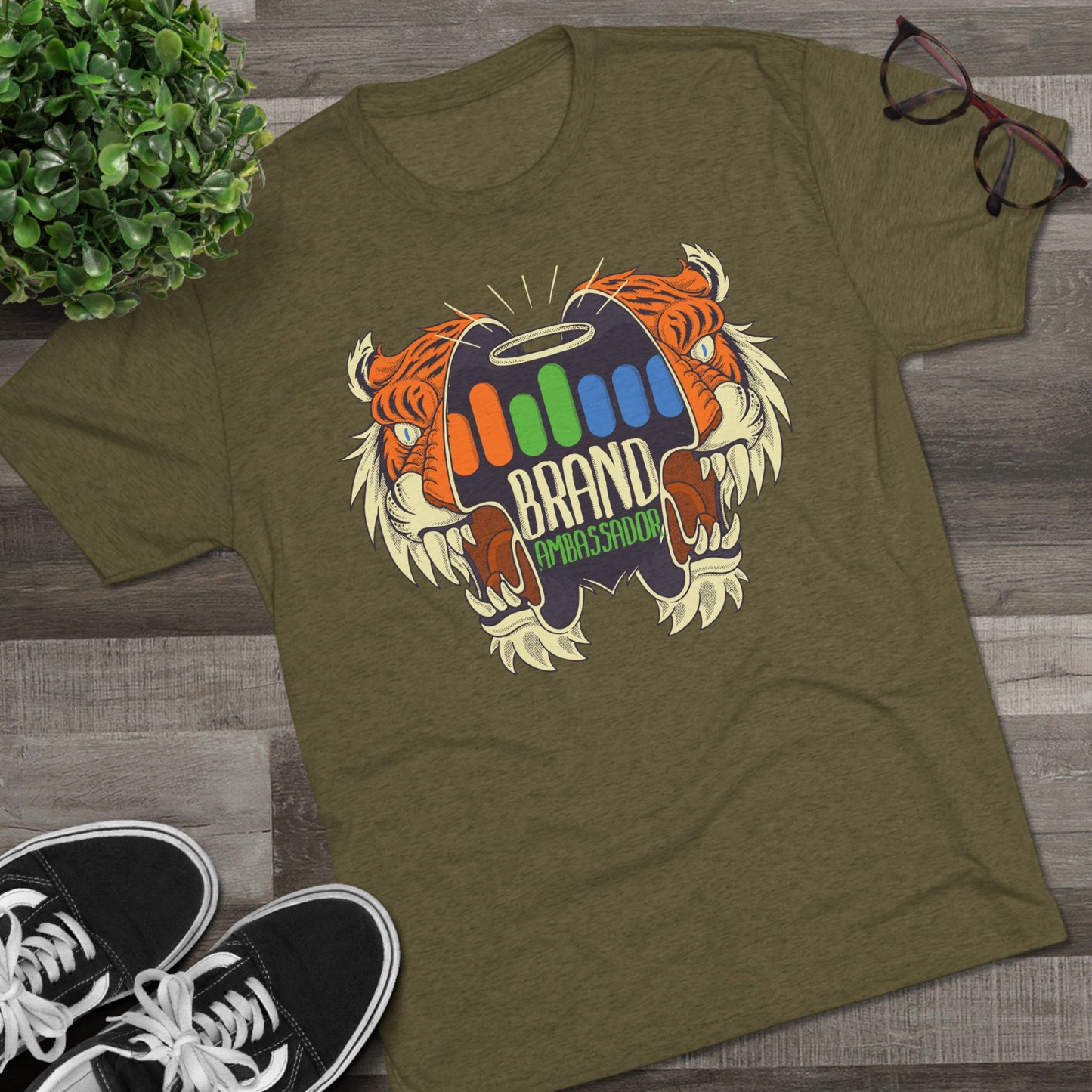 Brand Ambassador Bold Tiger Unisex Tri-Blend Crew Tee