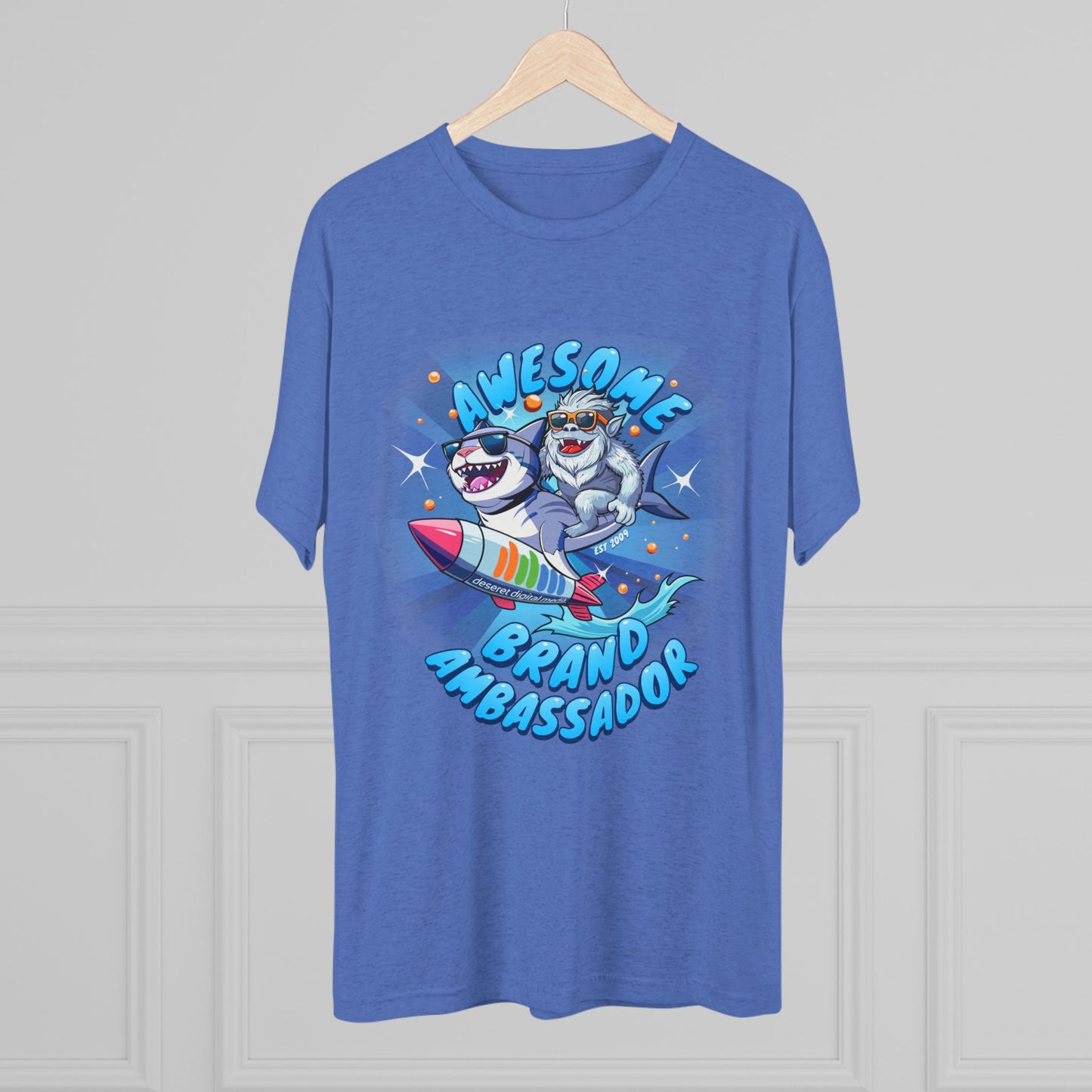 Brand Ambassador Yeti Shark Rodeo Unisex Tri-Blend Crew Tee