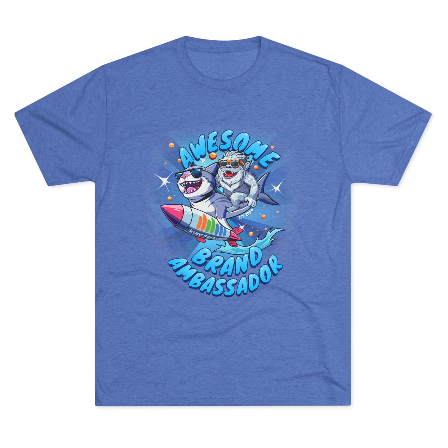 Brand Ambassador Yeti Shark Rodeo Unisex Tri-Blend Crew Tee