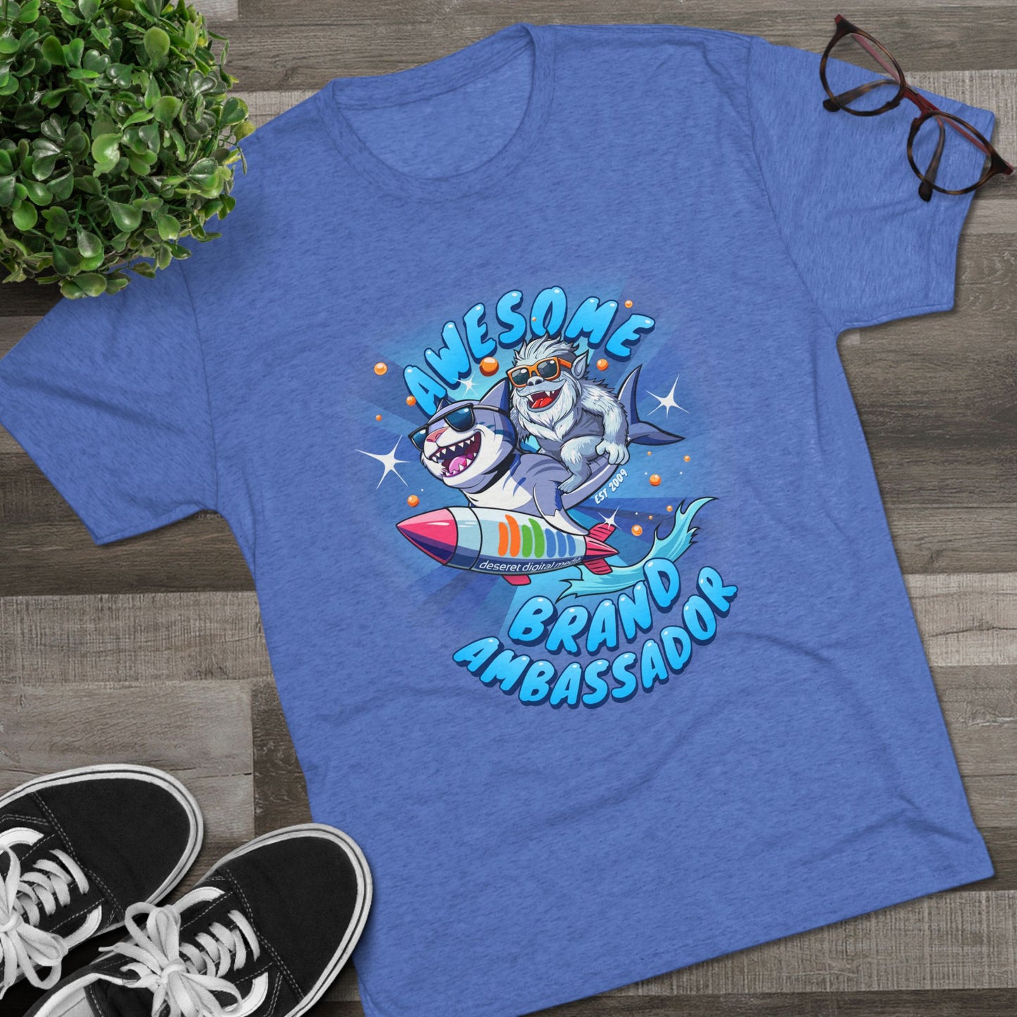 Brand Ambassador Yeti Shark Rodeo Unisex Tri-Blend Crew Tee