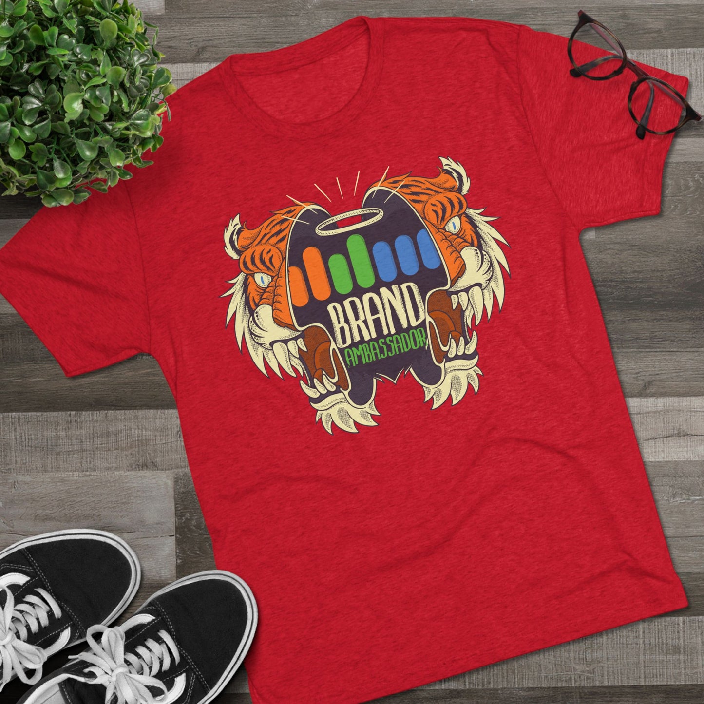 Brand Ambassador Bold Tiger Unisex Tri-Blend Crew Tee