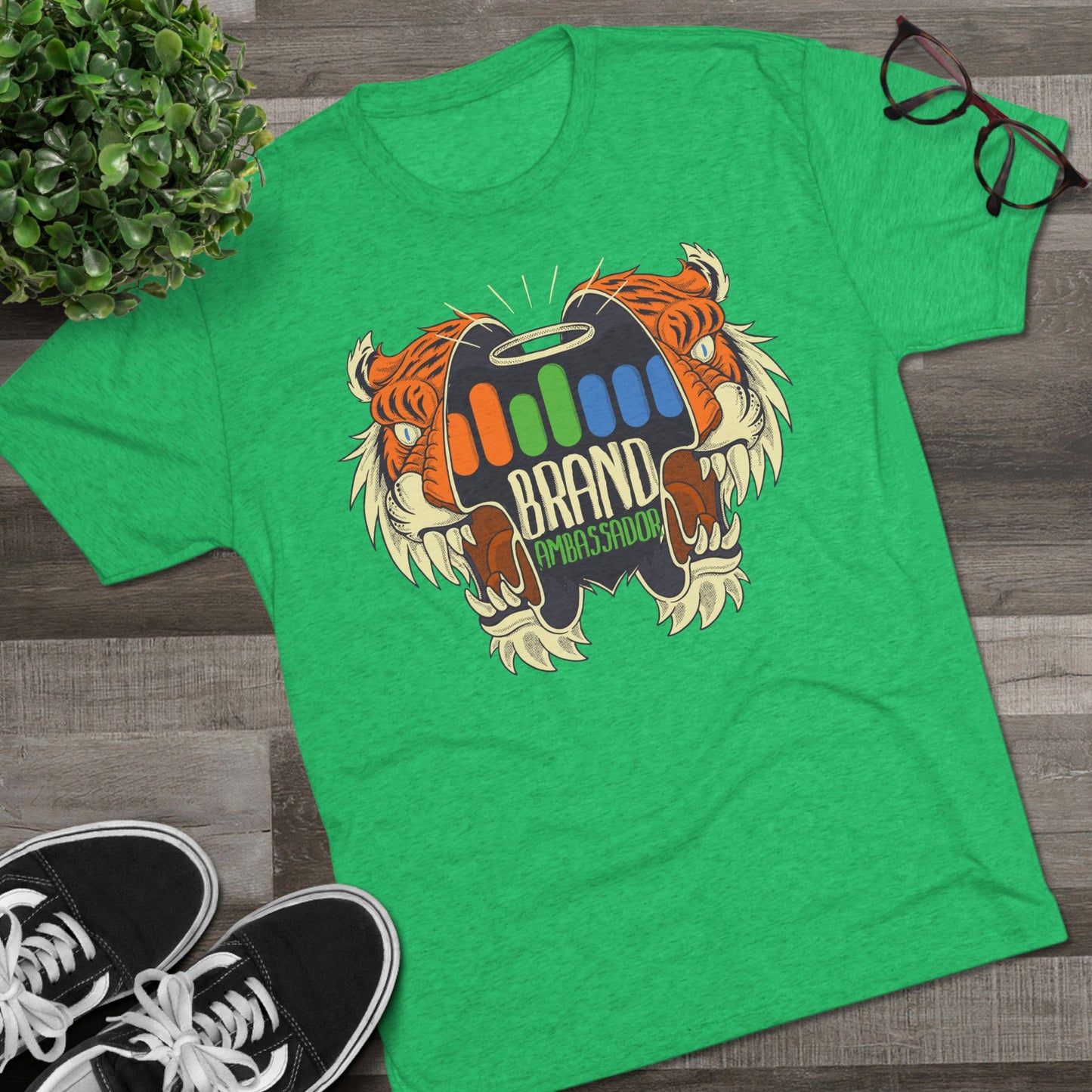 Brand Ambassador Bold Tiger Unisex Tri-Blend Crew Tee