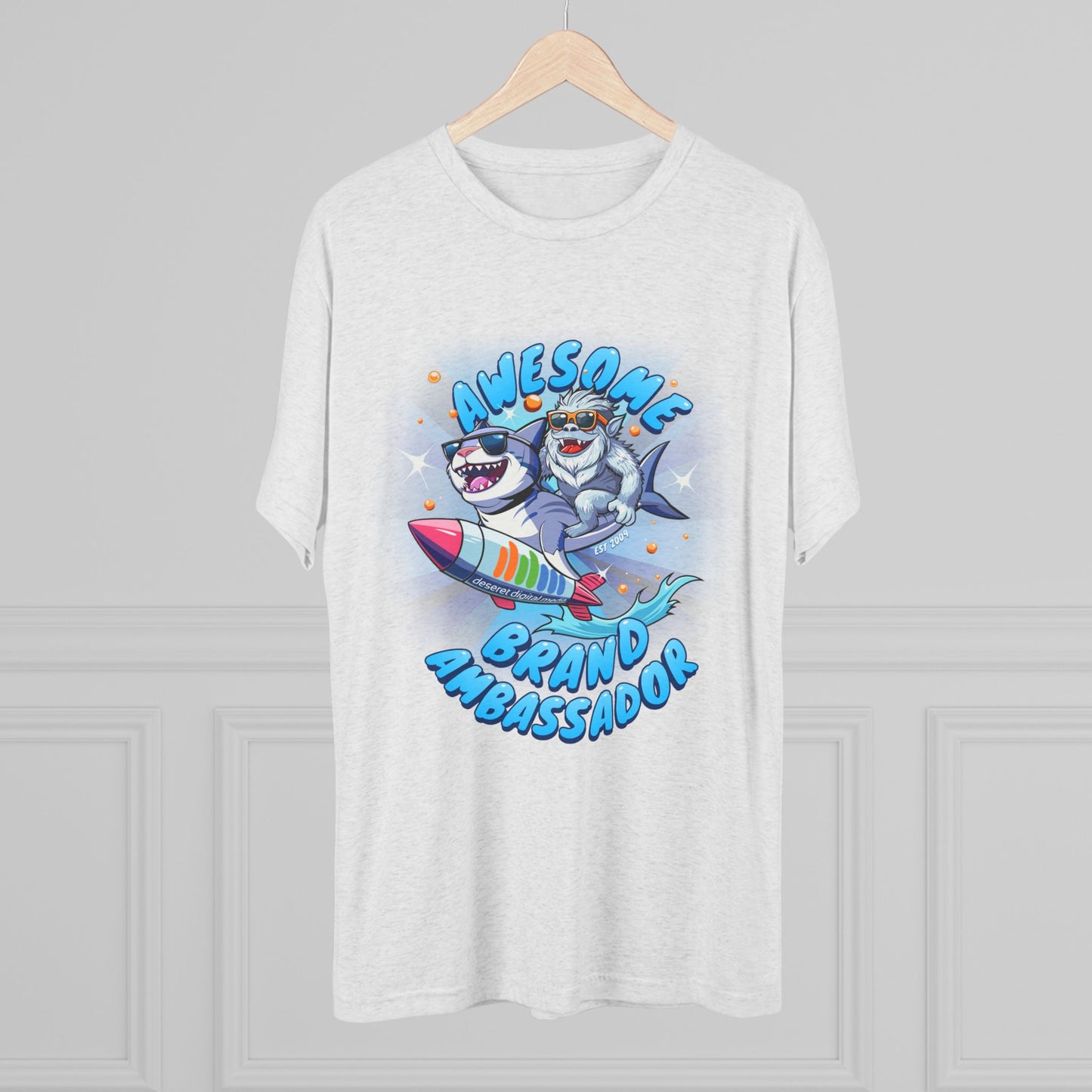 Brand Ambassador Yeti Shark Rodeo Unisex Tri-Blend Crew Tee