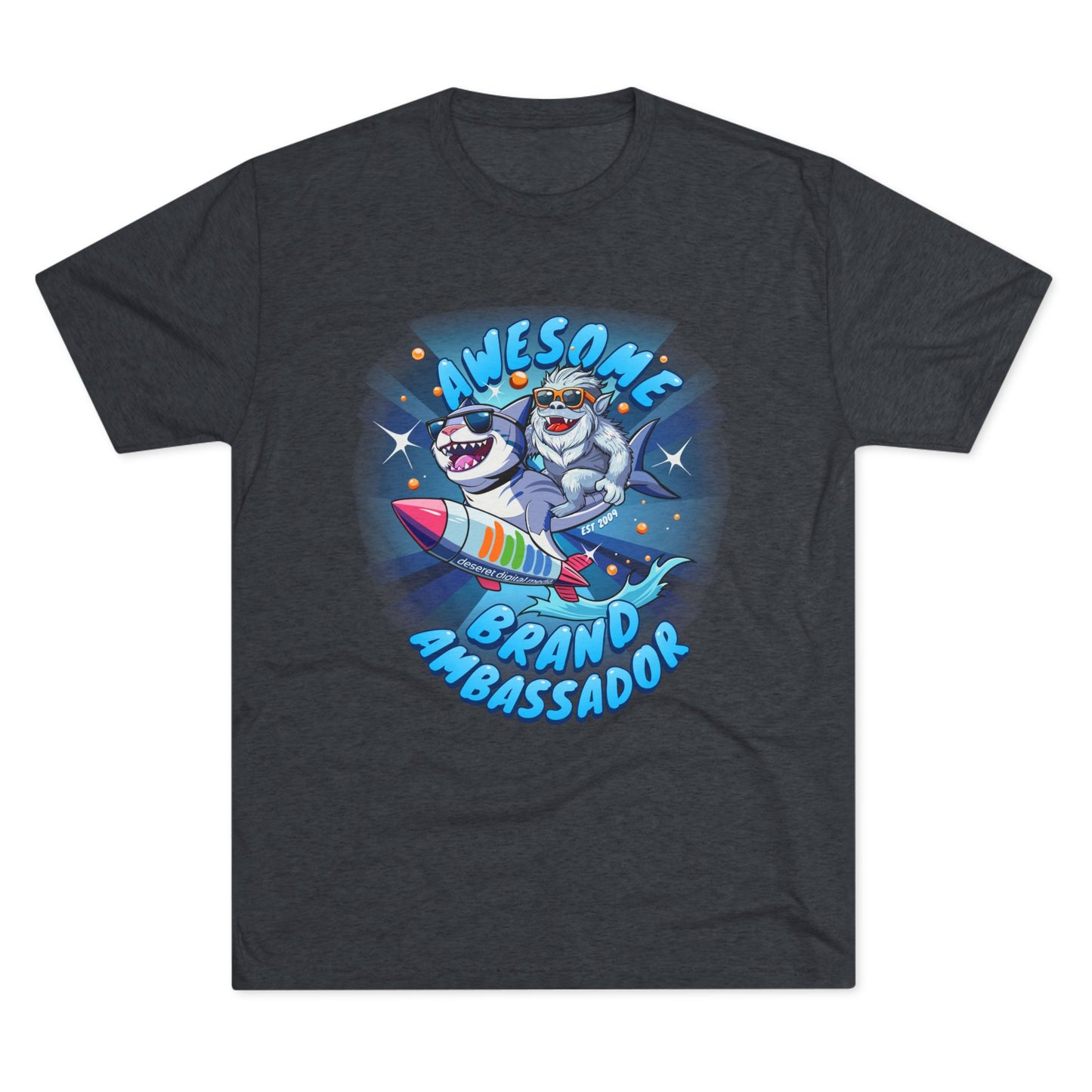 Brand Ambassador Yeti Shark Rodeo Unisex Tri-Blend Crew Tee