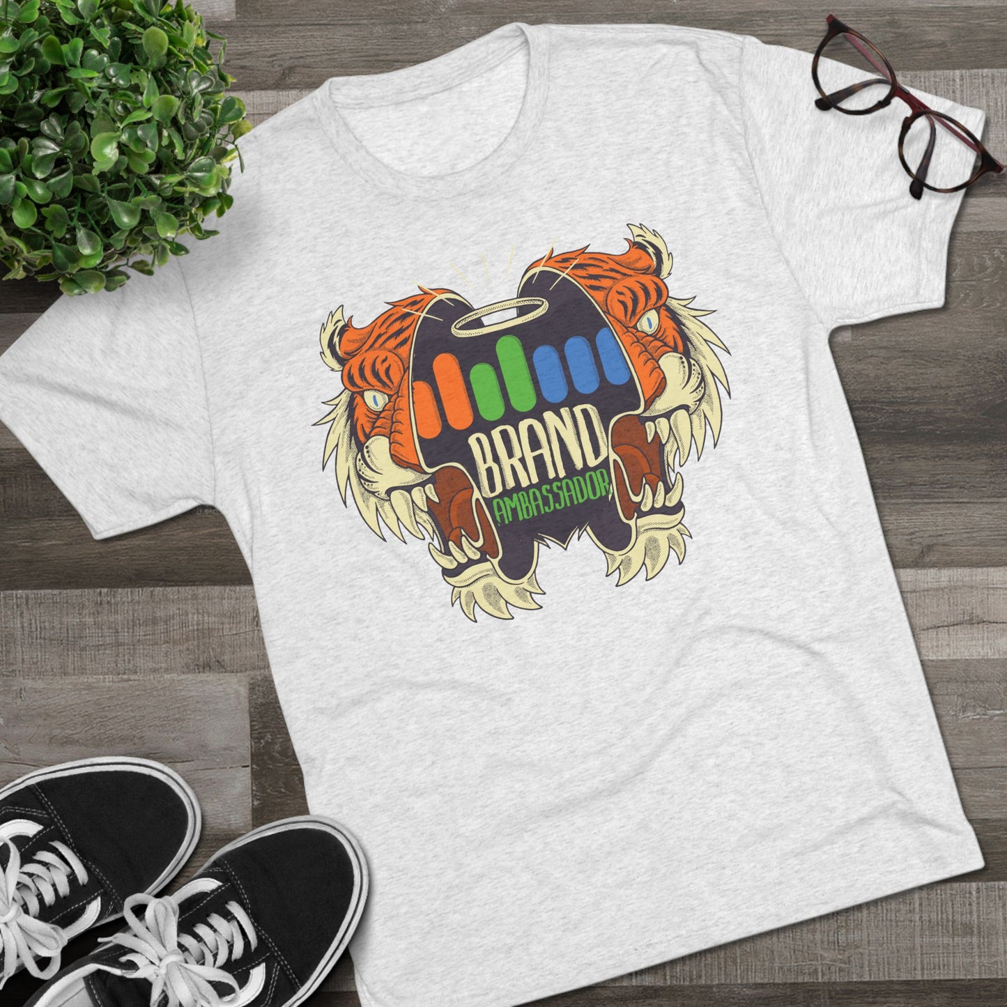 Brand Ambassador Bold Tiger Unisex Tri-Blend Crew Tee