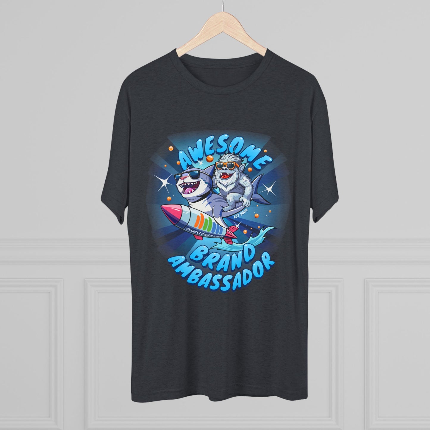 Brand Ambassador Yeti Shark Rodeo Unisex Tri-Blend Crew Tee