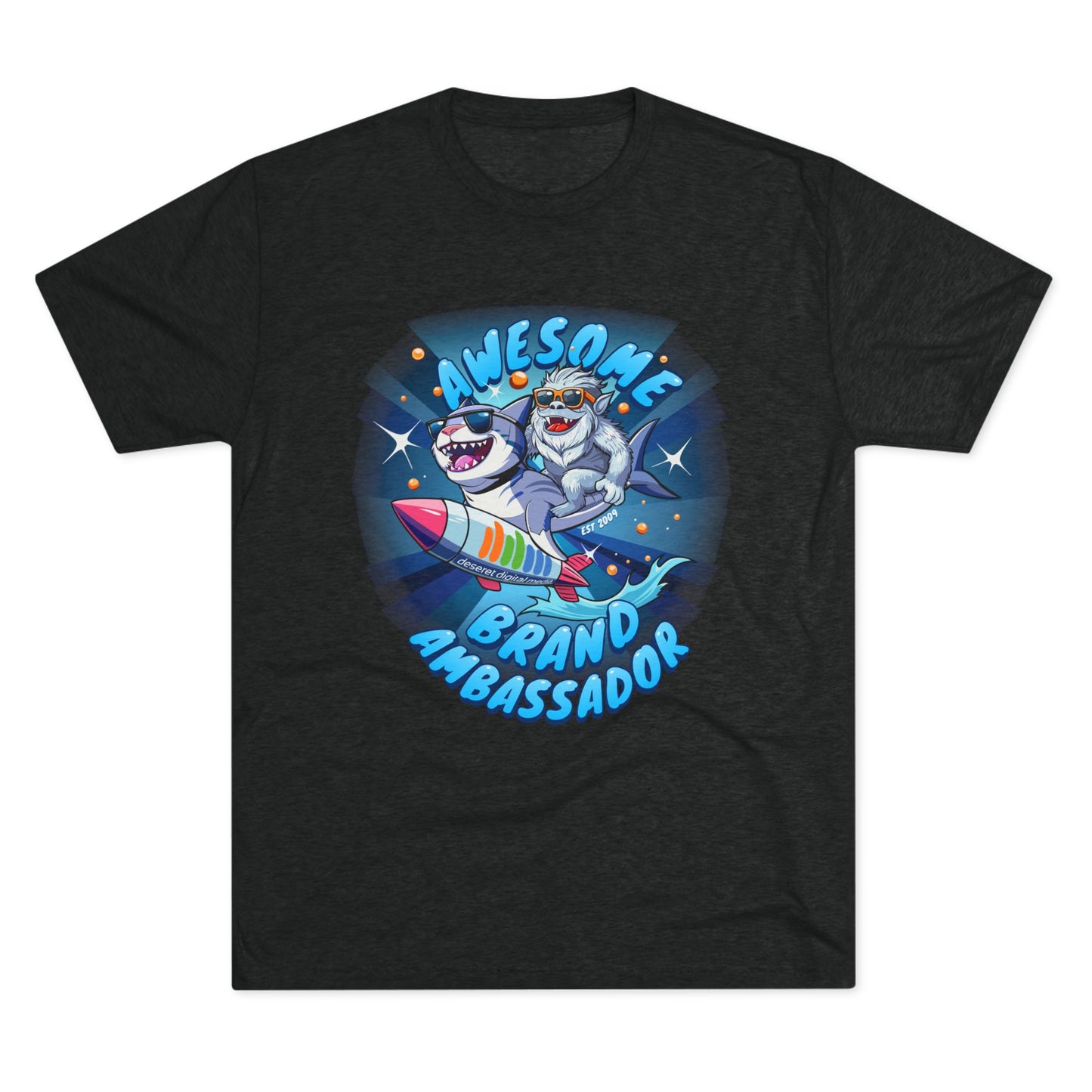 Brand Ambassador Yeti Shark Rodeo Unisex Tri-Blend Crew Tee