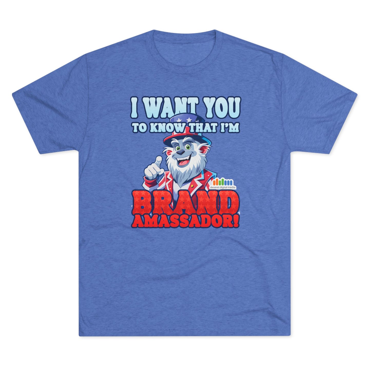 Brand Ambassador Unisex Tri-Blend Crew Tee - Uncle DDM Yeti “I Want You” Tee