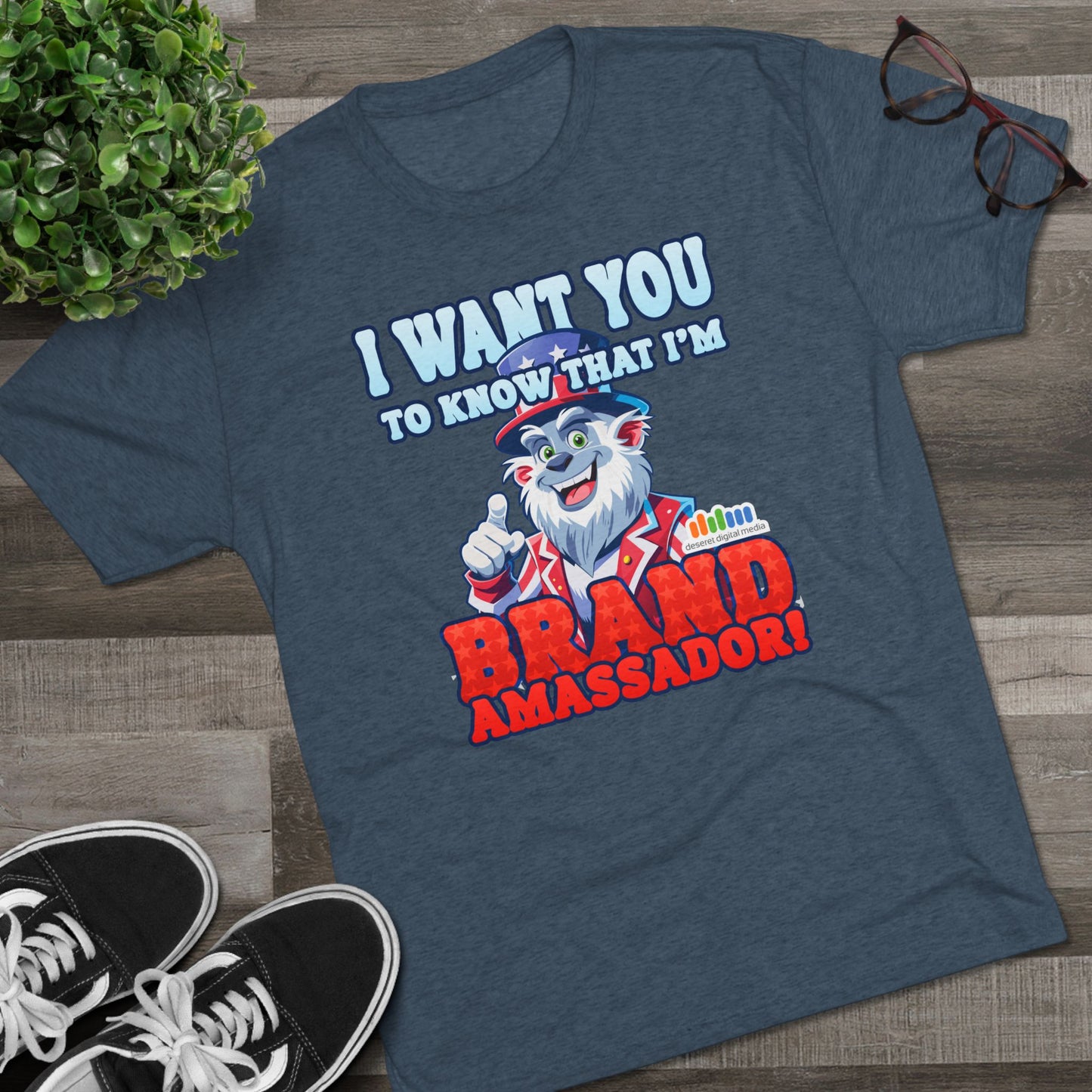 Brand Ambassador Unisex Tri-Blend Crew Tee - Uncle DDM Yeti “I Want You” Tee