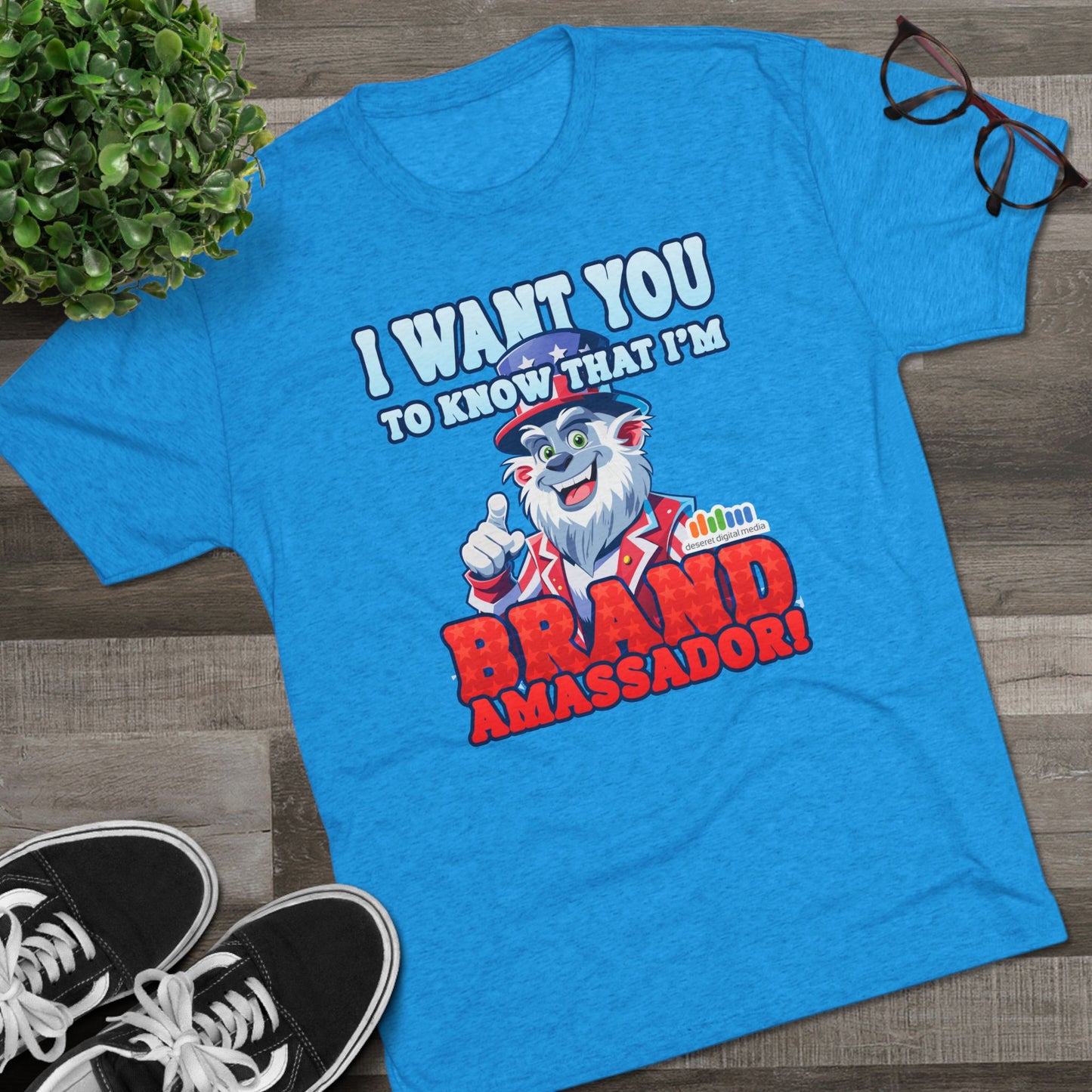 Brand Ambassador Unisex Tri-Blend Crew Tee - Uncle DDM Yeti “I Want You” Tee