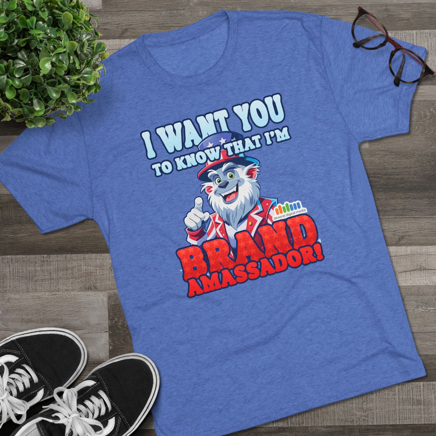 Brand Ambassador Unisex Tri-Blend Crew Tee - Uncle DDM Yeti “I Want You” Tee