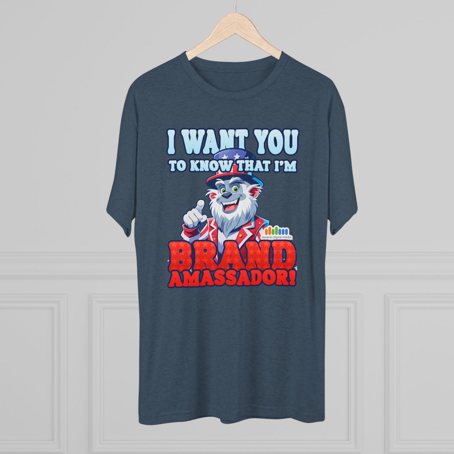 Brand Ambassador Unisex Tri-Blend Crew Tee - Uncle DDM Yeti “I Want You” Tee