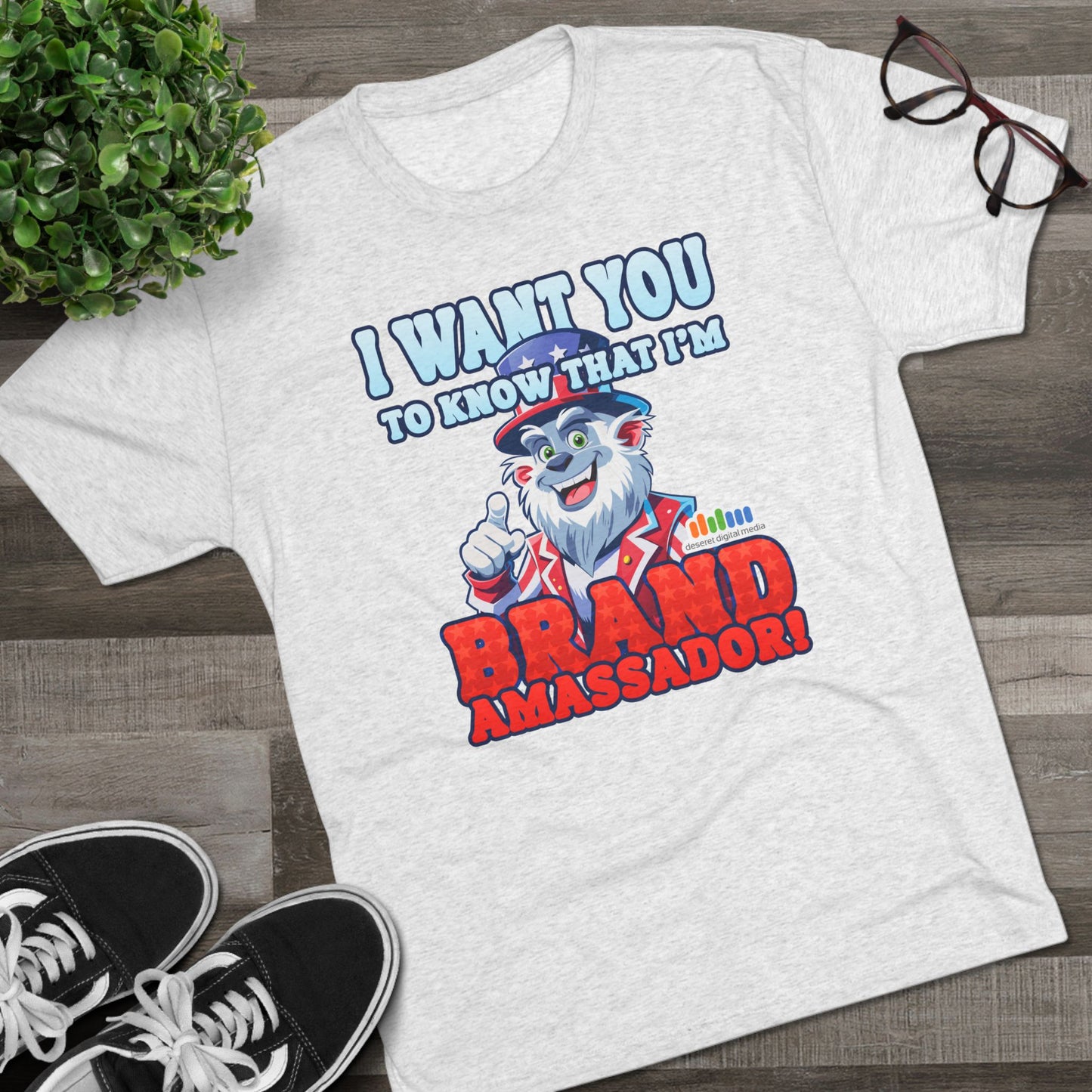 Brand Ambassador Unisex Tri-Blend Crew Tee - Uncle DDM Yeti “I Want You” Tee
