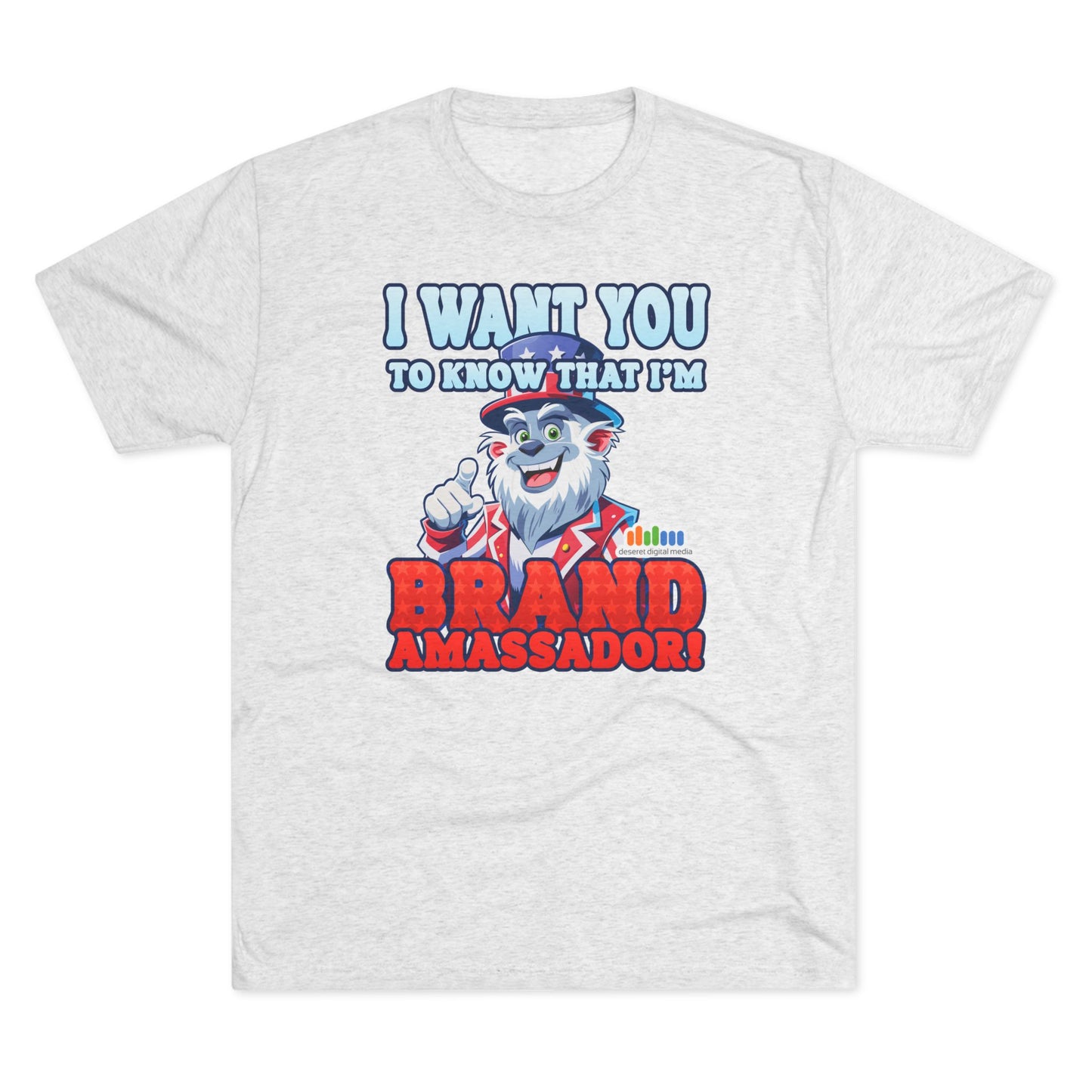 Brand Ambassador Unisex Tri-Blend Crew Tee - Uncle DDM Yeti “I Want You” Tee